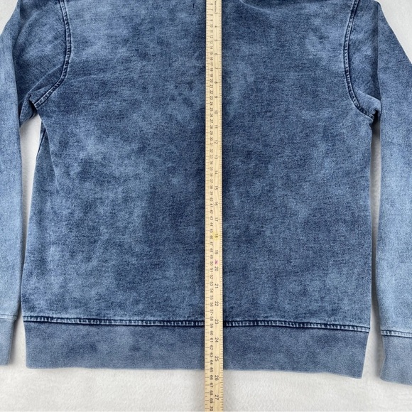 DR.WOO x Nyden Los Angeles Size M Denim Embroidered Compass Pullover Hoodie - Picture 12 of 13